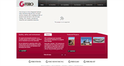 Desktop Screenshot of fero.com.au